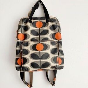 Orla Kiely Bestie Flower Stem Coated Cotton Backpack!